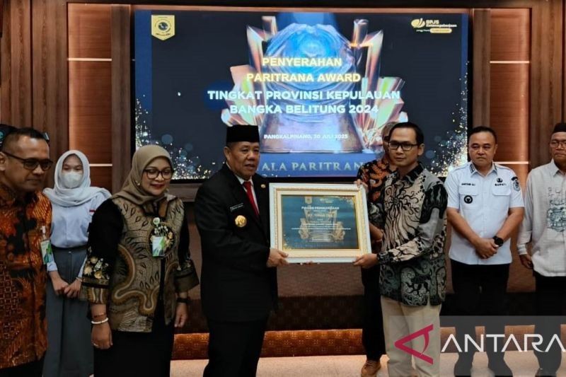 22 Pemenang Raih Paritrana Award dari Gubernur Babel: Komitmen Jaminan Sosial Ketenagakerjaan
