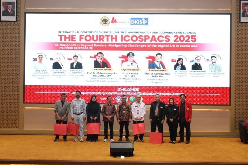 Untag Surabaya Tuan Rumah Konferensi FISIP Internasional ICoSPACS 2025, Himpun 96 Paper Ilmiah