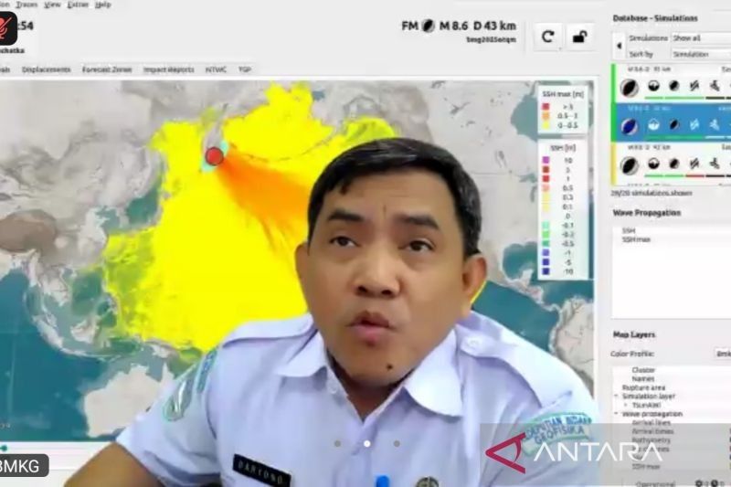 BMKG Tetap Pertahankan Peringatan Tsunami: Osilasi Gelombang Laut Masih Terpantau, Warga Diminta Waspada