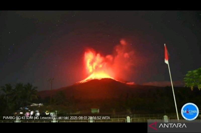 Gunung Lewotobi Laki-Laki Meletus Dahsyat: Lontarkan Api Pijar dan Abu Vulkanik Setinggi 10 KM!