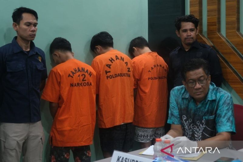 Terungkap! Polda Sultra Sita 6,8 Kg Sabu dari Sindikat Narkoba Sultra, Tiga Tersangka Diamankan