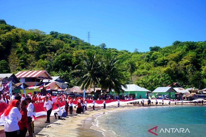 Fakta Unik: Bone Bolango Bentangkan Bendera Merah Putih 1.000 Meter Sambut HUT RI ke-80