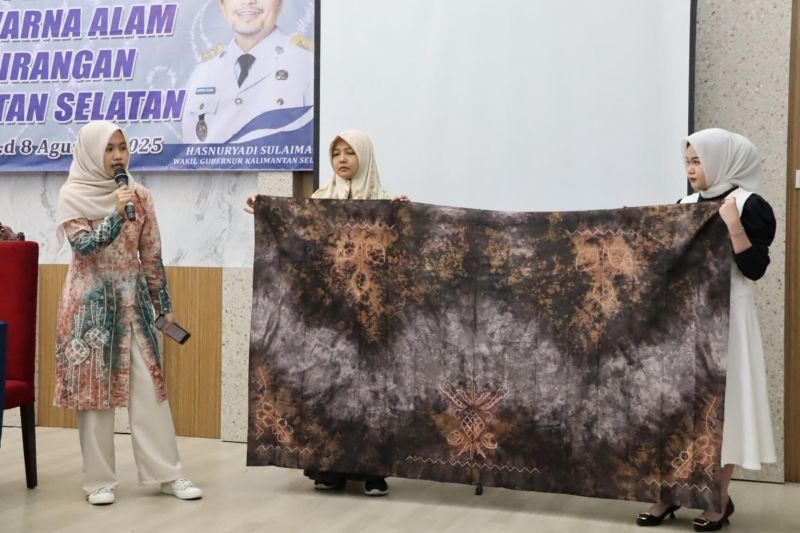 Tahukah Anda Filosofi di Balik Warna? Disperin Kalsel Latih UMKM Teknik Pewarna Alam Kain Sasirangan