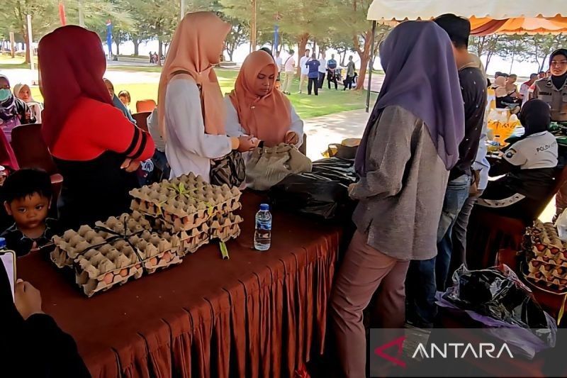 Polres Natuna Gandeng Distributor, Gerakan Pangan Murah Hadirkan Harga Hemat Jelang HUT ke-80 RI