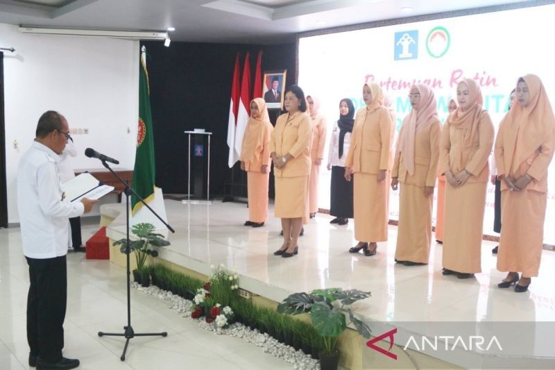 Momen Penting Pengukuhan Pengurus Baru, DWP Kalsel Kemenkumham Siap Dukung Penuh Program Kementerian Hukum