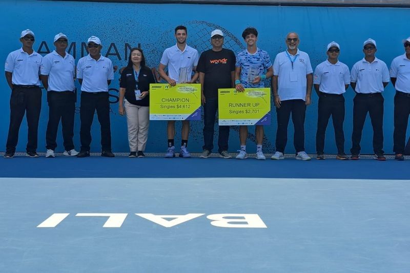 Pertarungan Sengit Lebih dari Dua Jam, Petenis Prancis Arthur Gea Juara ITF M25 Seri III di Bali