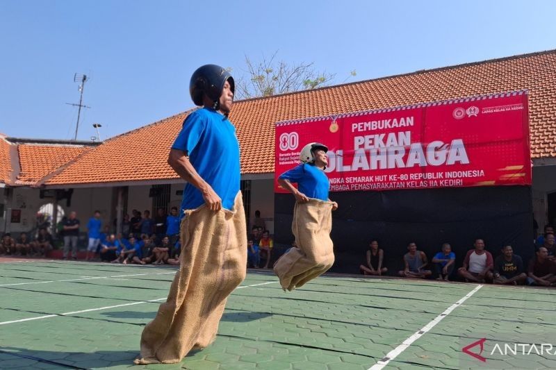 Antusiasme WBP dalam Pekan Olahraga Lapas Kediri: Meriahkan HUT Ke-80 RI dengan Sportivitas Tinggi