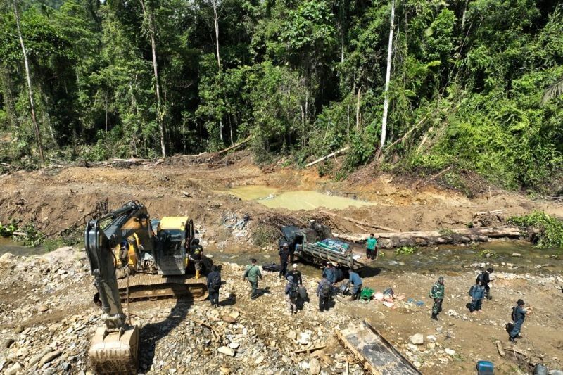 Terungkap! Operasi Tambang Emas Ilegal di Hutan Sulawesi Tengah Dihentikan, Pelaku Terancam 15 Tahun Penjara