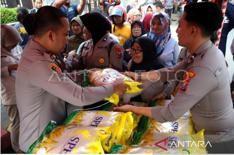 Trivia: Target Awal 40 Ton, Pasar Murah Beras Tulungagung Polres Jual 85 Ton Beras SPHP!