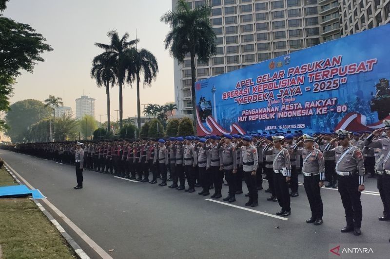 Hampir 10 Ribu Personel Gabungan Dikerahkan untuk Pengamanan HUT ke-80 RI di Jakarta: Antisipasi 400 Ribu Warga