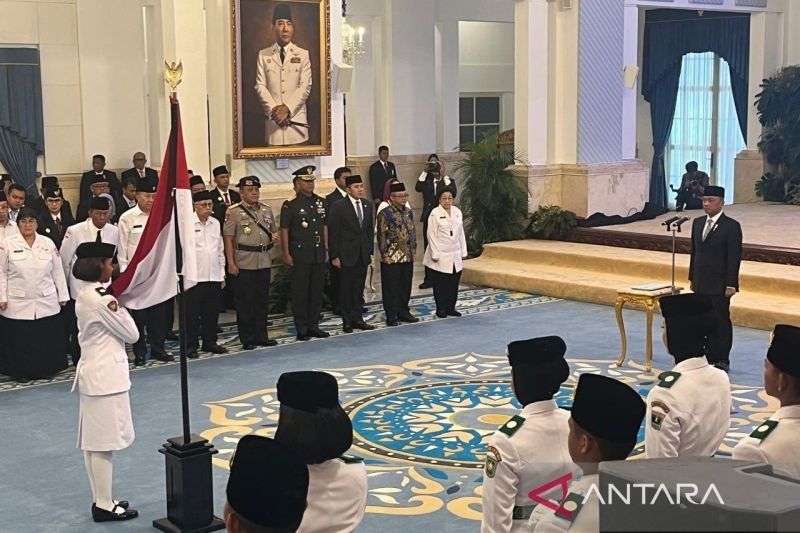 76 Anggota Paskibraka Nasional Dikukuhkan, Siap Kibarkan Merah Putih di Istana Merdeka