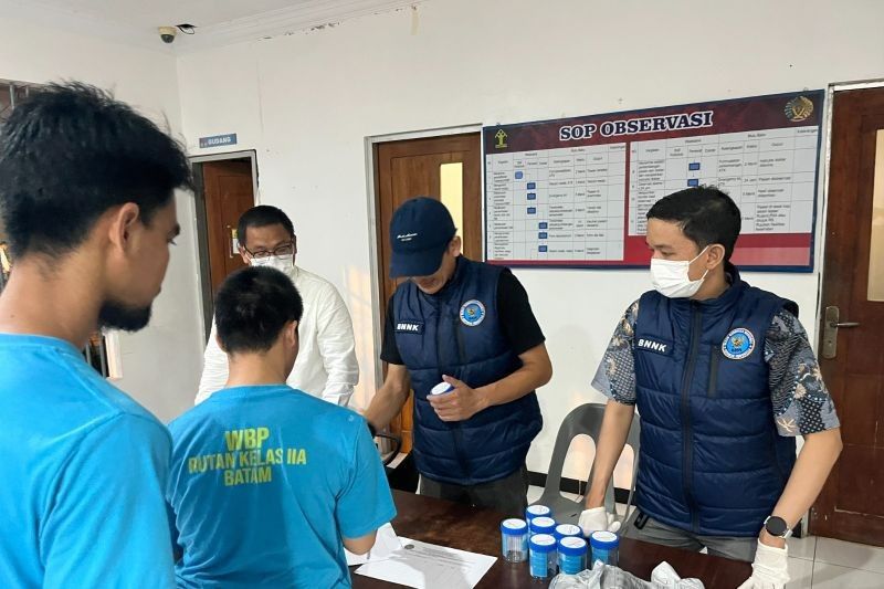 Rutan Batam Intensifkan Tes Urine Warga Binaan, Hasilnya Membuktikan Komitmen Bebas Narkoba