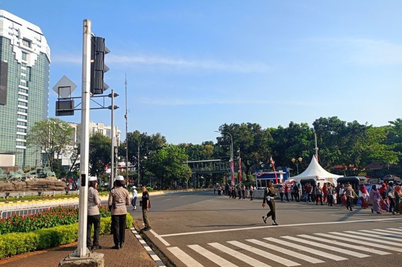 Jelang HUT RI ke-80, Arus Lalu Lintas di Patung Kuda Ditutup: Simak Rekayasa Jalur Alternatifnya!