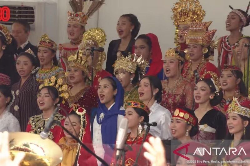 Harmoni Nusantara: Lima Lagu Daerah Iringi Penutupan HUT ke-80 RI di Istana Merdeka