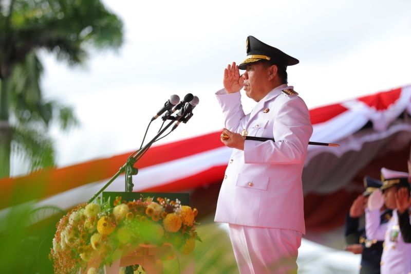 Momen Bersejarah: Gubernur Babel Perdana Pimpin Upacara HUT Ke-80 RI, Tekankan Semangat Pembangunan dan Kesejahteraan