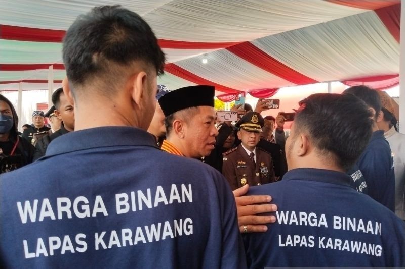 Momen HUT ke-80 Kemerdekaan RI: 27 Warga Binaan Lapas Karawang Langsung Bebas Berkat Remisi