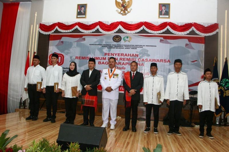 Momen Kemerdekaan: Ratusan Remisi Warga Binaan Lapas Madiun, 20 Orang Langsung Bebas!