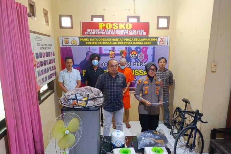 Terungkap! Polisi Tangkap Pembobol Rumah Berulang di Aceh Besar, Sepeda Rp65 Juta Jadi Barang Bukti