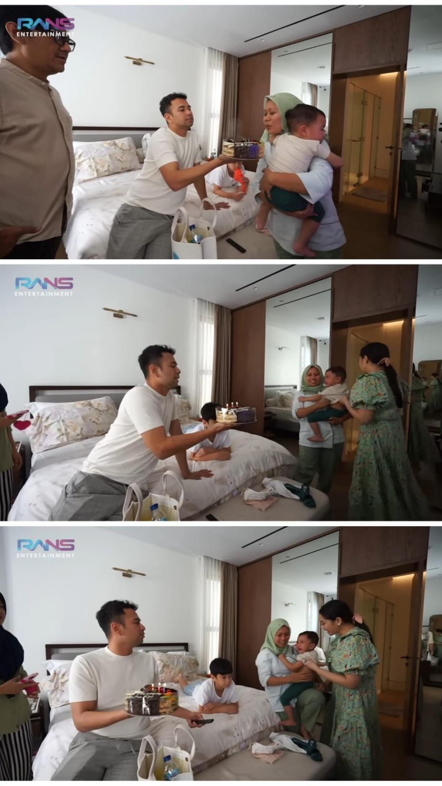 Momen Raffi Ahmad & Nagita Slavina Beri Kejutan Ultah Untuk Sus Rini, Rayyanza Malah Nangis Histeris