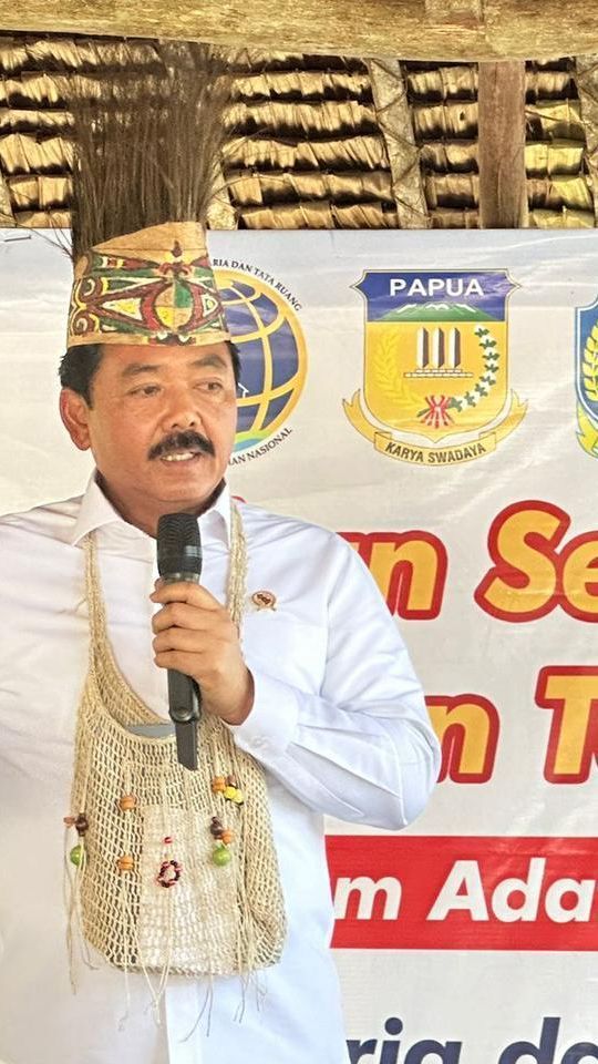 Menteri Hadi Tjahjanto Jamin Perlindungan Hak Atas Tanah Ulayat Suku Sawoi Hnya Papua