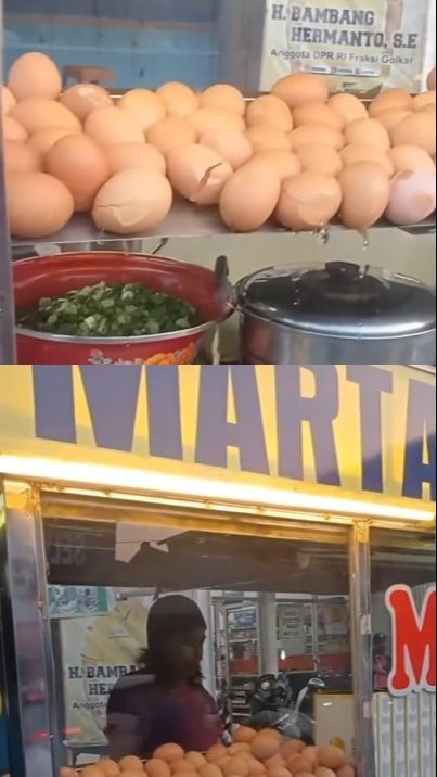 Gegara Suara Sound System Terlalu Keras, Telur Penjual Martabak Ini Sampai Pecah