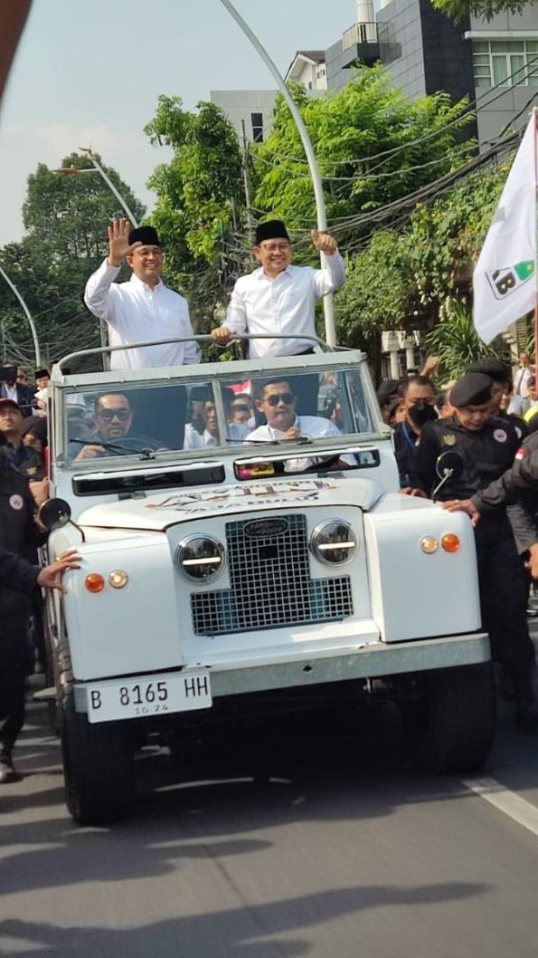 Mobil Land Rover Ditumpangi Anies-Cak Imin ke KPU Ternyata Belum Bayar Pajak, Begini Penjelasan NasDem