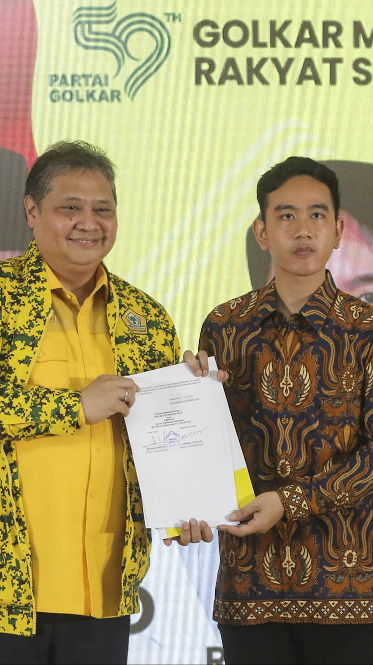 Gibran Bakal Jadi Kader Golkar, Airlangga: Sudah Komunikasi dengan PDIP