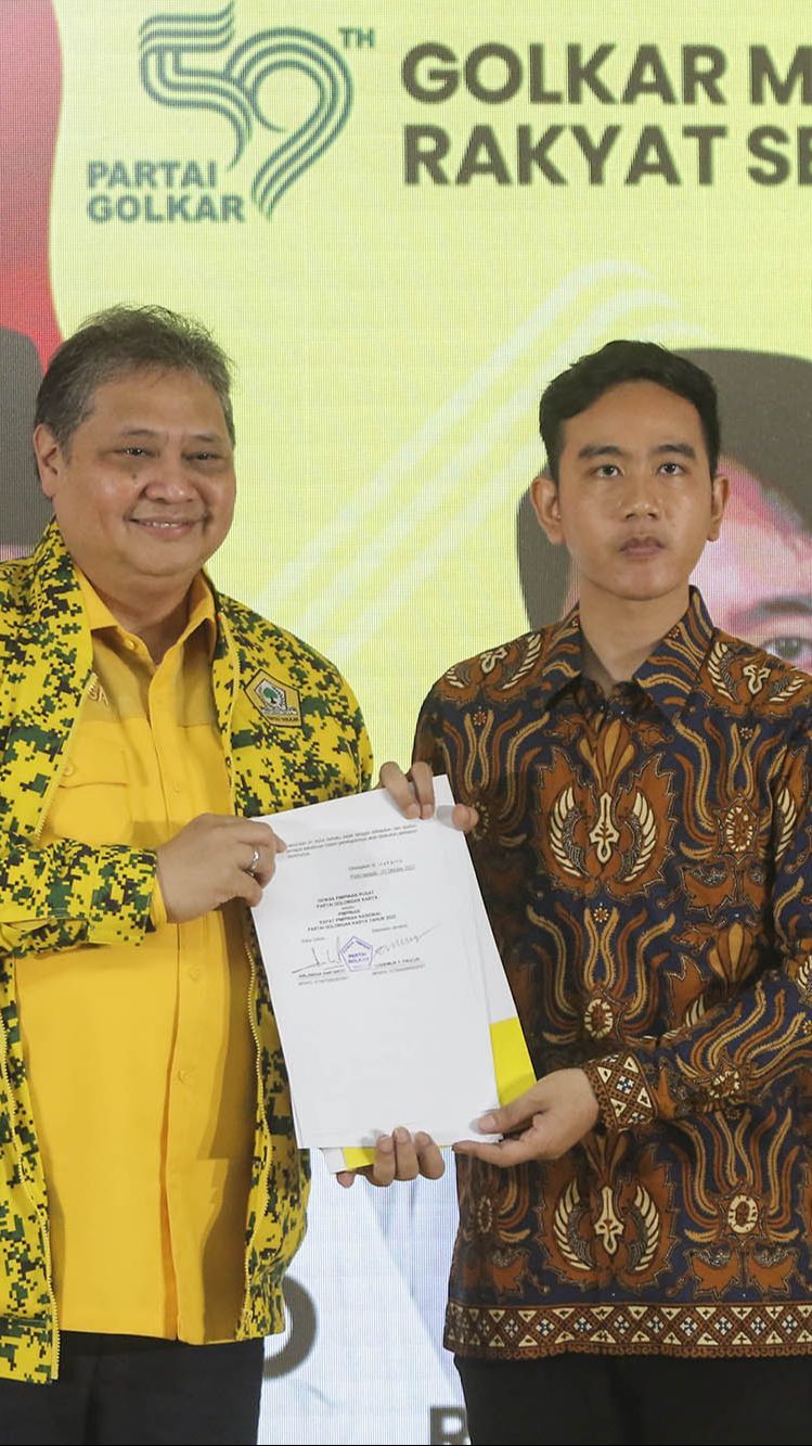 Gibran Belum Jawab Kesediaan Jadi Cawapres, Airlangga: Besok Kita Daftar