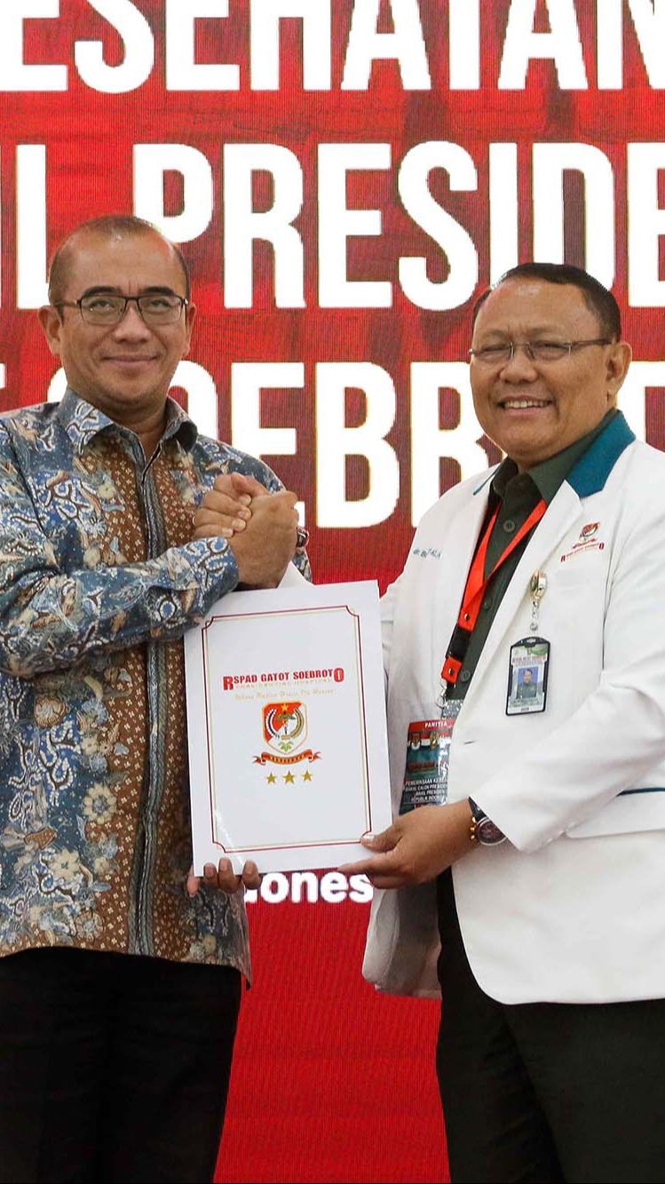 FOTO: KPU Terima Hasil Tes Kesehatan Capres-Cawapres, Ketiga Pasangan Dinyatakan Bebas Narkoba