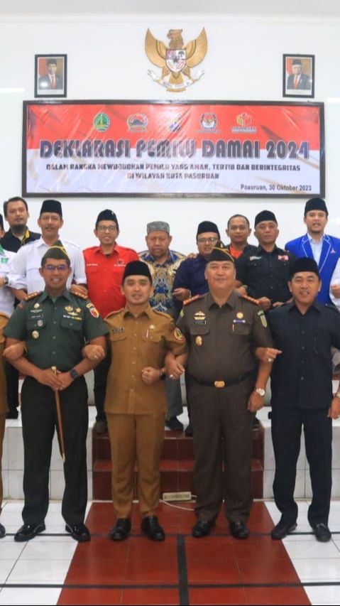 Wakil Wali Kota Pasuruan Adi Wibowo Ajak Seluruh Stakeholder Berkomitmen Wujudkan Pemilu 2024 Sukses dan Damai