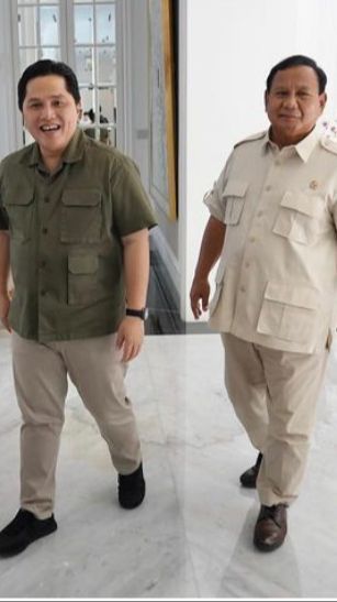 Sanjungan Prabowo dan 'Support' Erick Thohir di Pilpres 2024