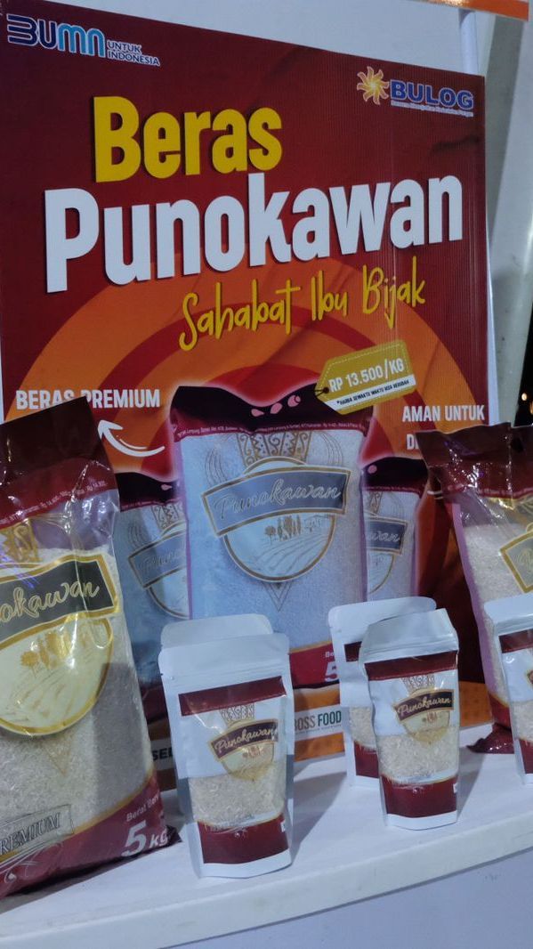 Bulog Kenalkan Beras Premium 'Punokawan', Hasil Produksi Modern Rice Milling Plant