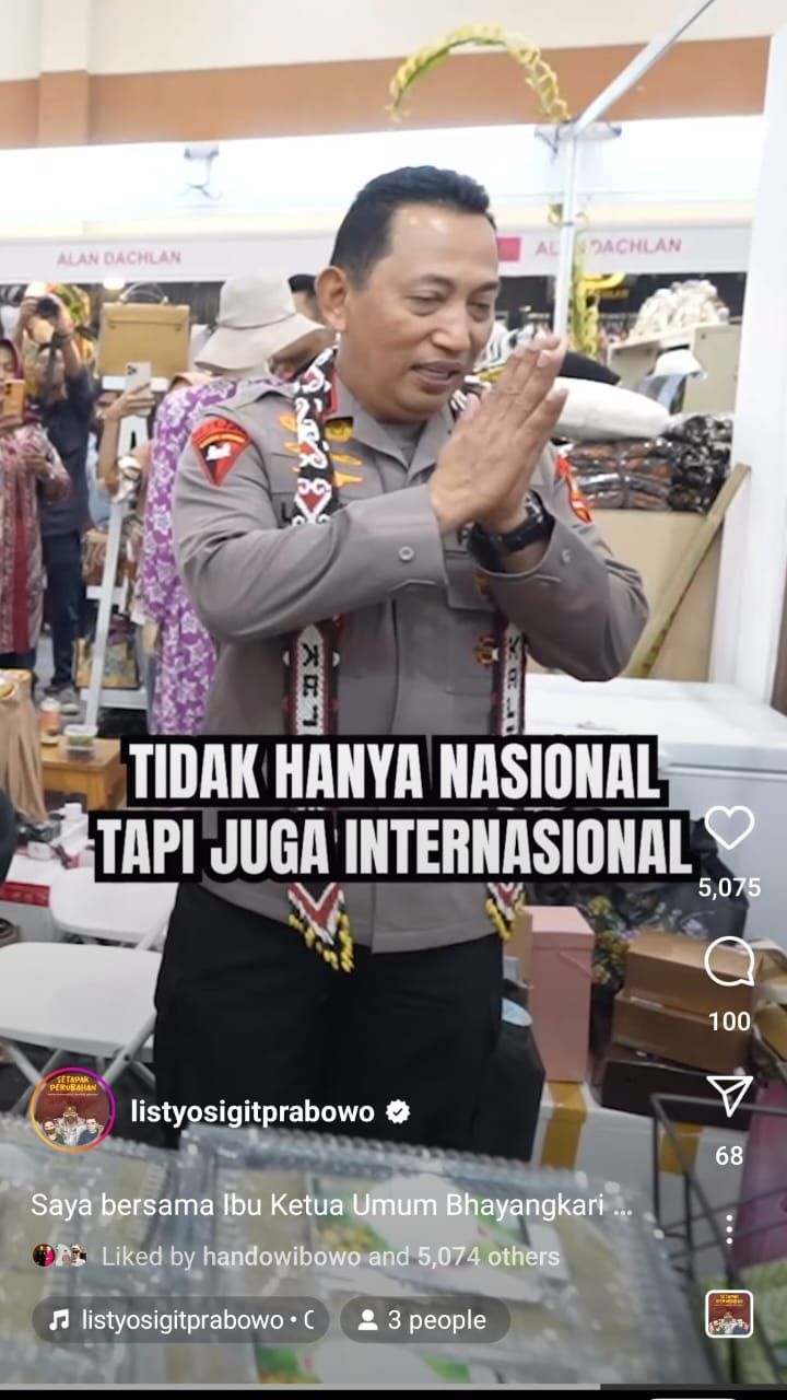 Aksi Jenderal Sigit Terima Endorse, Bak Selebgram: Ini Enak, Tapi Panas