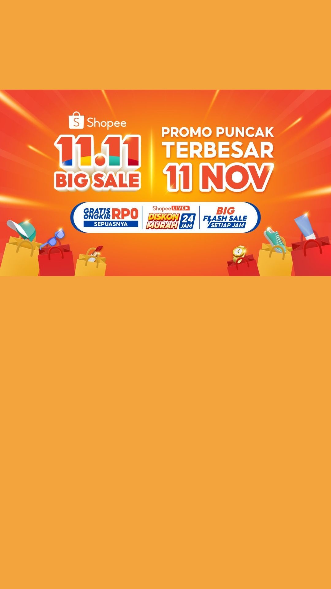 Biar Makin Seru! Akhir Pekan bersama Penawaran dan Keseruan Spesial di Puncak Promo Terbesar Shopee 11.11 Big Sale