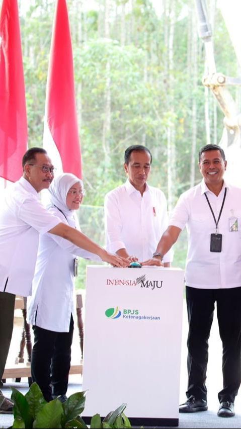 Menaker Dampingi Presiden Lakukan Groundbreaking Kantor BPJS Ketenagakerjaan di IKN