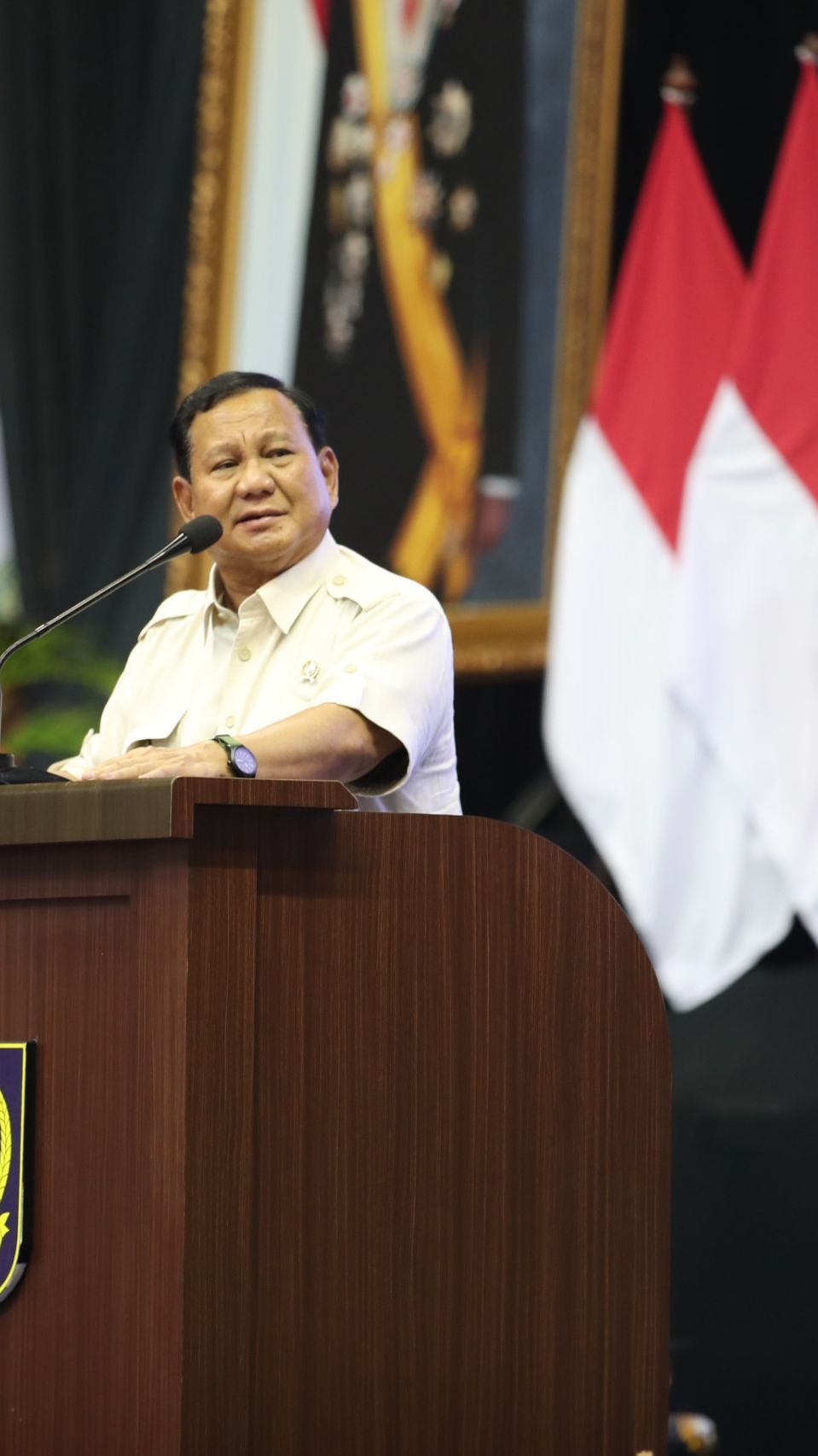 Prabowo di Rakerda APDESI: Desa Sebagai Sumber Pangan Sangat Vital