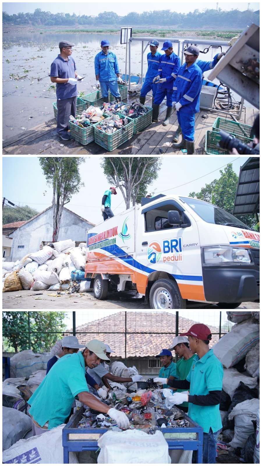 FOTO: BRI Peduli dan Yayasan Bening Saguling Ajak Masyarakat Tepi Sungai Citarum Kelola Sampah