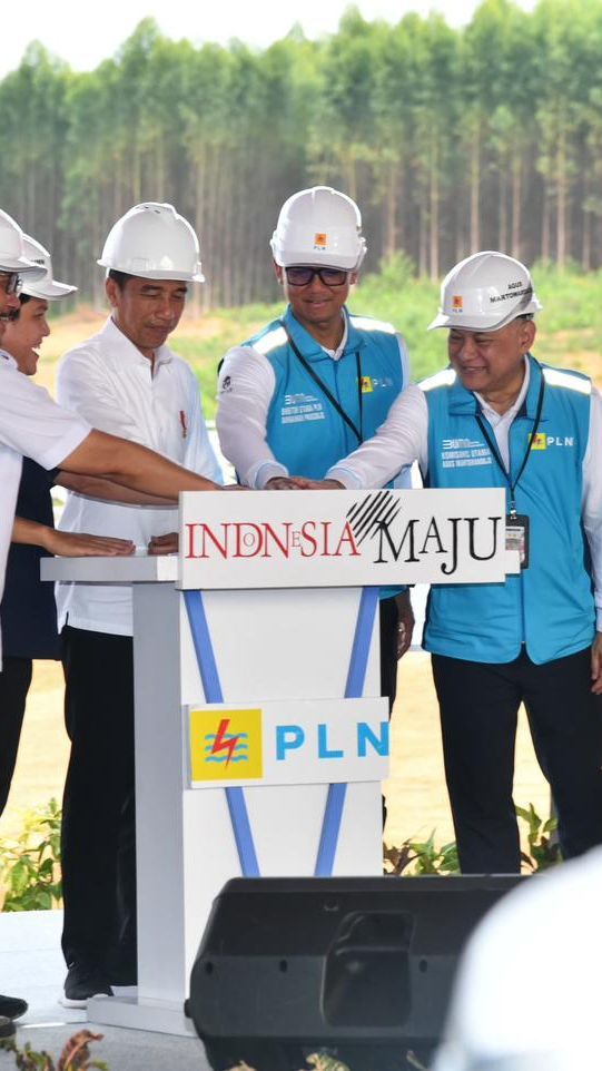 Presiden Jokowi Groundbreaking Pembangunan PLTS PLN 50 MW di IKN Nusantara, Hadirkan 100% Energi Bersih