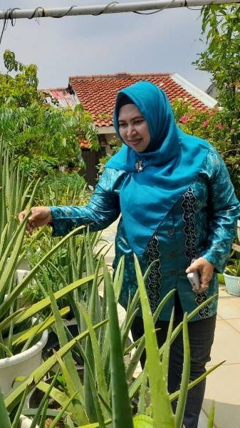 Perempuan di Tangerang Sulap Atap Rumah Jadi “Supermarket”, Ada Sayur hingga Ikan