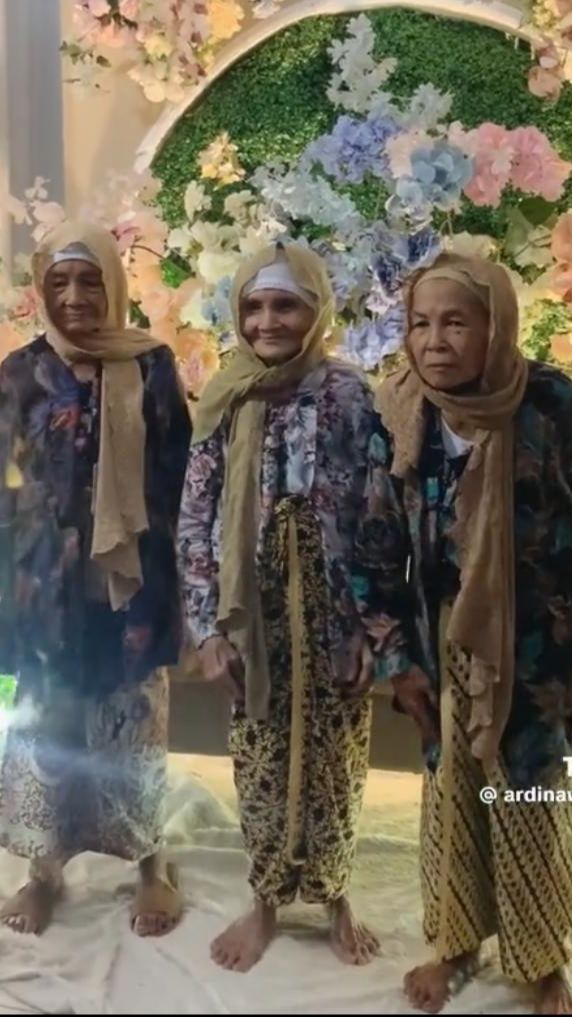 Nenek Kembar Tiga Ini Viral, Aksinya Sukses Curi Perhatian