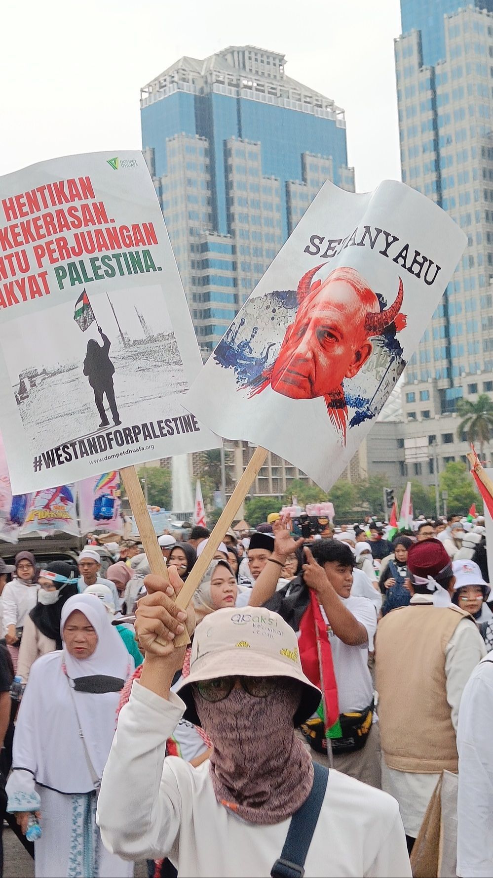 Din Syamsudin di Aksi Bela Palestina: Aspirasi Politik Pasangan Capres dan Cawapres Disimpan Dulu