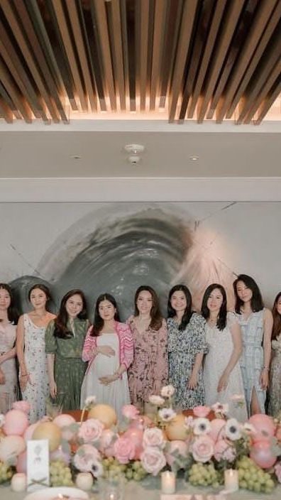 Potret Baby Shower Valencia Tanoesoedibjo, Digelar Intimate di Hotel Mewah - Dekorasi Dipenuhi Bunga nan Indah