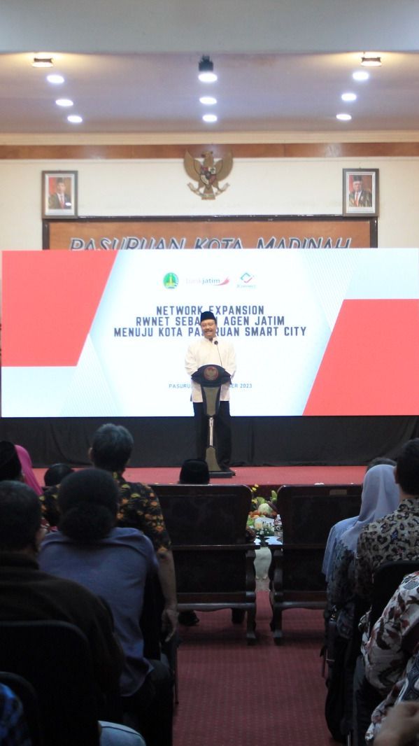 Menuju Kota Smart City, Pemkot Pasuruan Launching Network Expansion RW Net Sebagai Agen Jatim