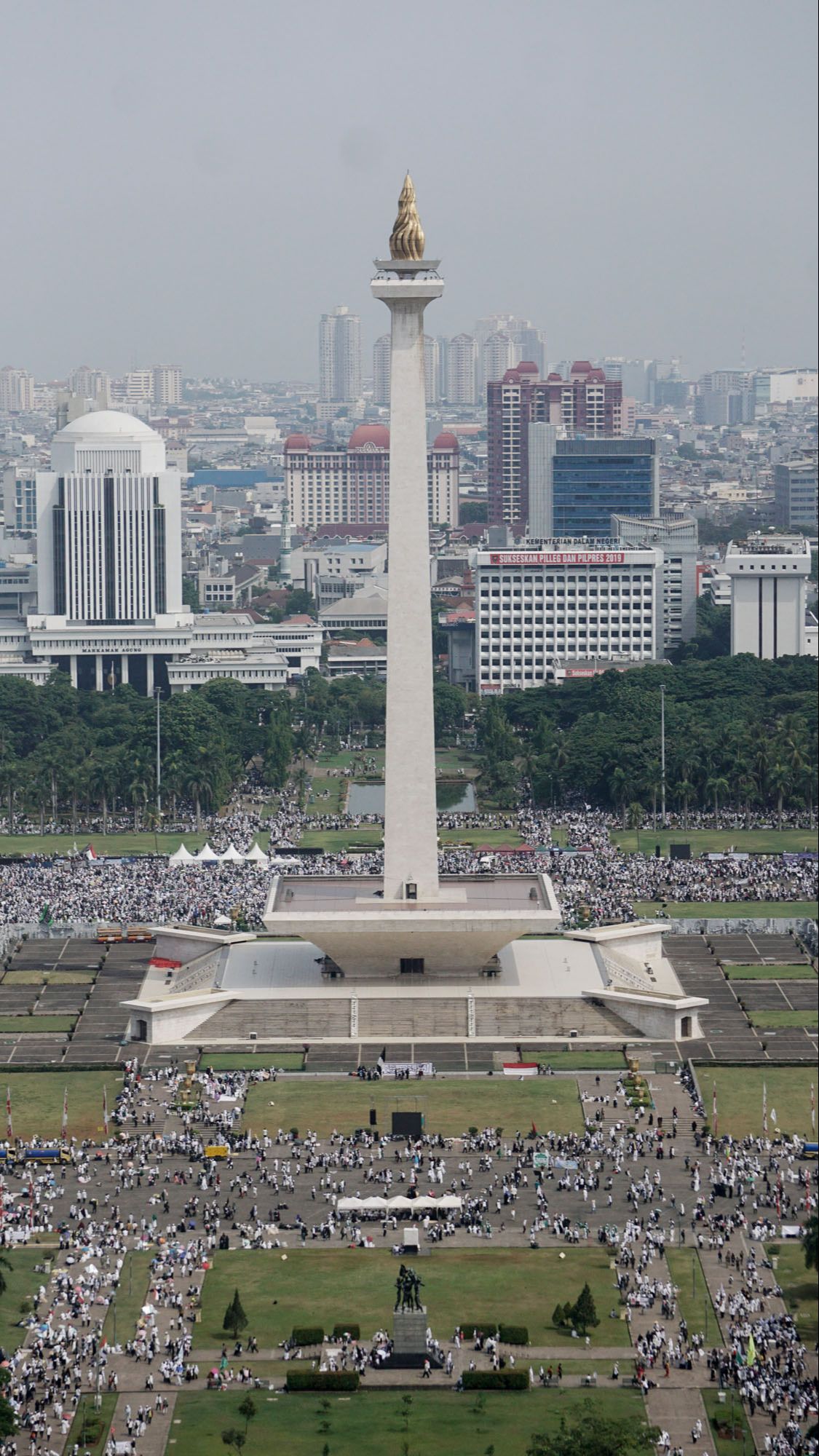 5.734 Personel Polisi Diterjunkan Amankan Reuni 212 di Monas Besok