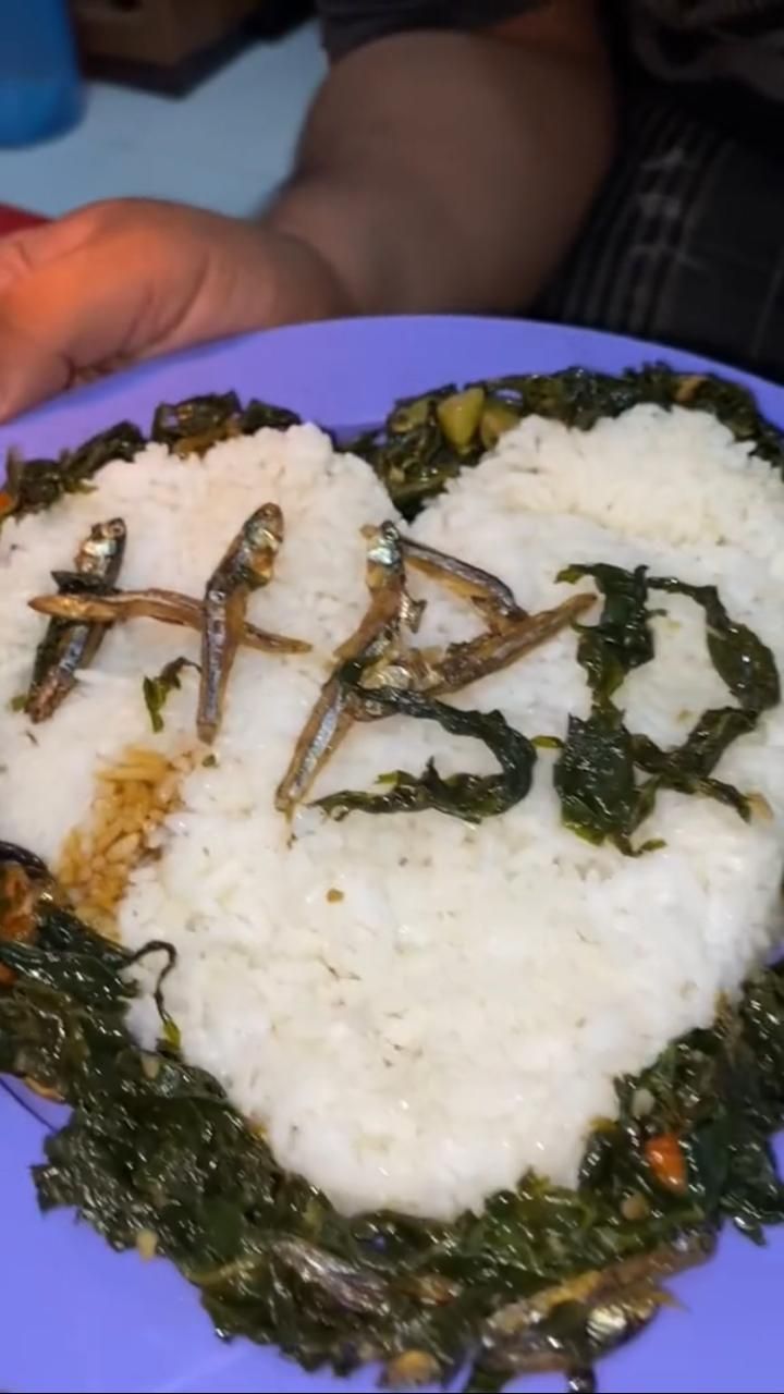 Momen Suami Beri Kejutan Ultah untuk Istrinya Ini Viral, Tak Ada Kue Nasi Teri Pun Jadi