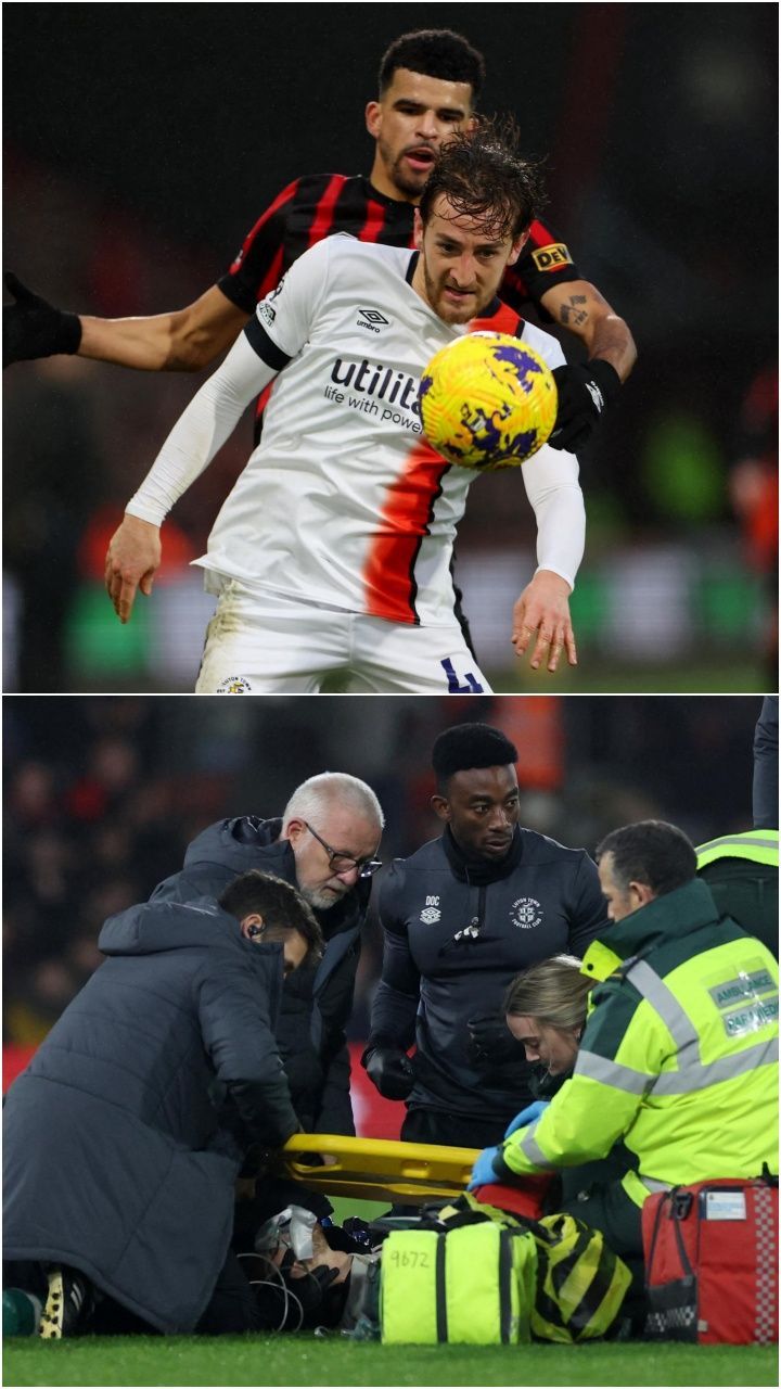 FOTO: Detk-Detik Tom Lockyer Sebelum dan Saat Terkena Serangan Jantung di Pertandingan Liga Inggris antara Luton melawan Bournemouth