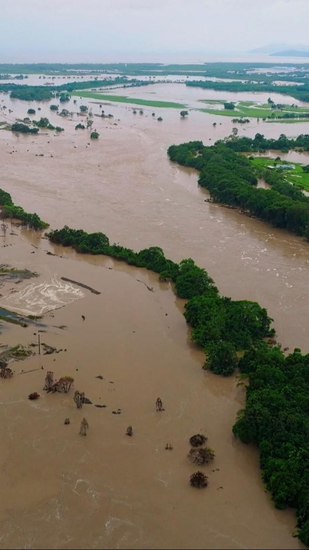 FOTO: Penampakan Udara Saat Banjir Nyaris Tenggelamkan Australia Timur