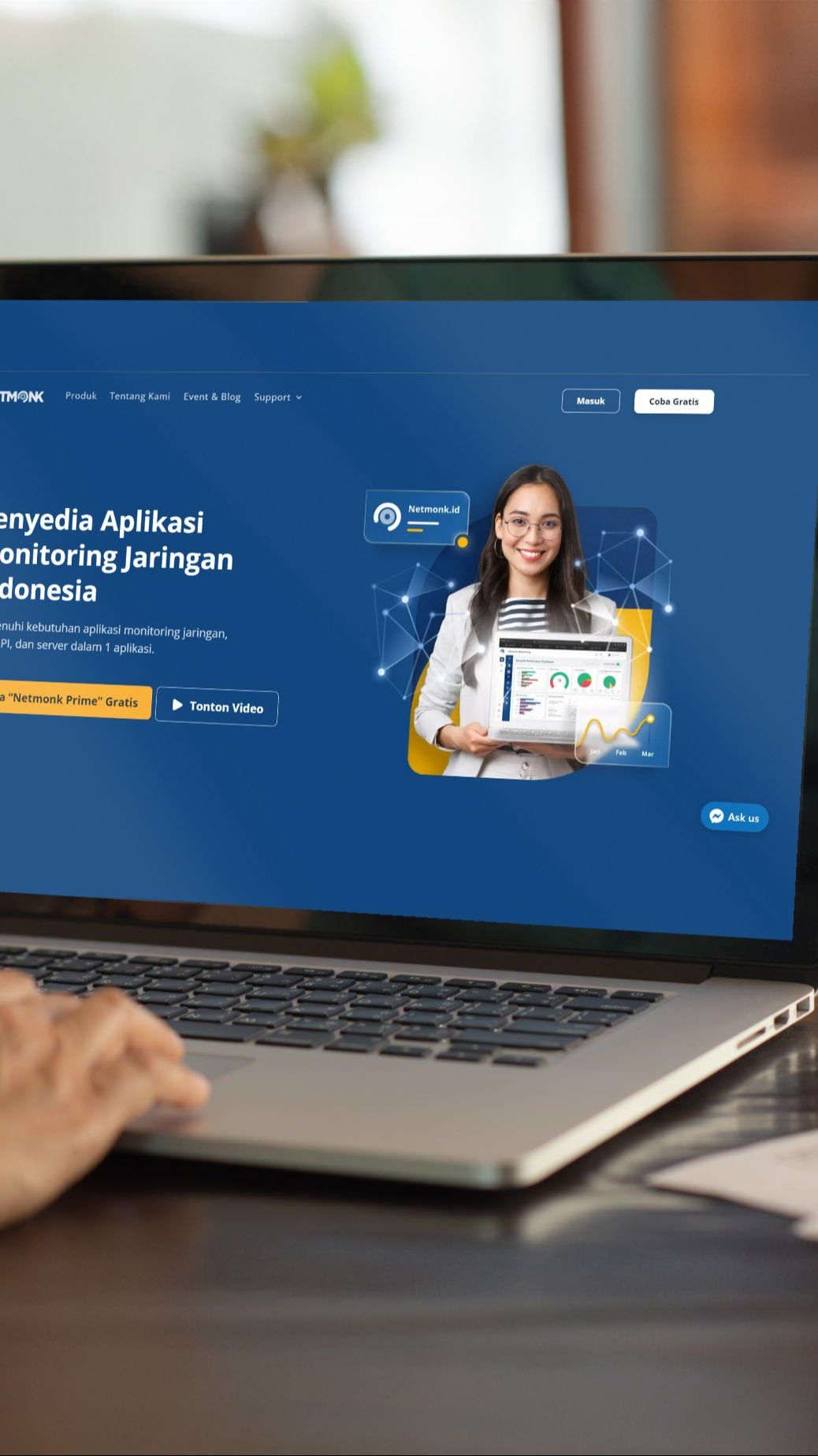 Capai 9.000 Pengguna, Netmonk Maksimalkan Layanan dengan Teknologi AI di Versi Terbaru