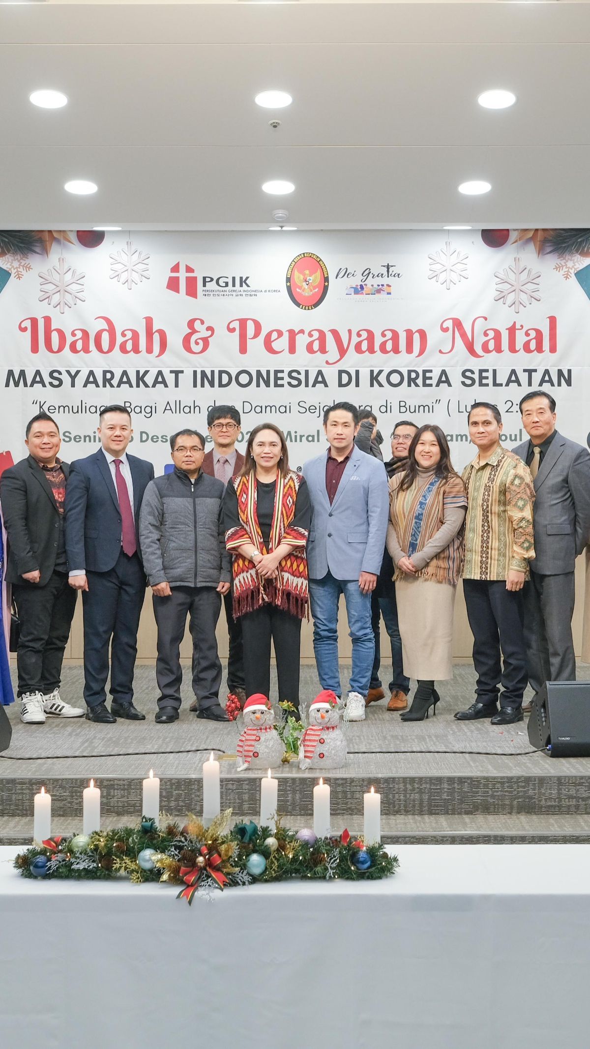 Potret Perayaan dan Ibadah Natal WNI di Korsel