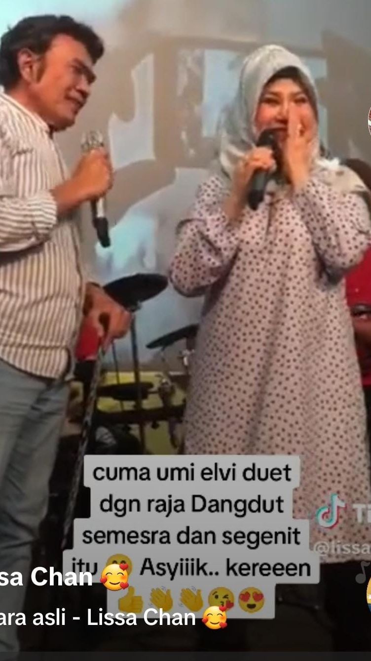 Momen Raja & Ratu Dangdut Duet Bareng, Lihat Elvi Sukaesih Mesra Banget Sama Rhoma Irama Bikin Senyum-senyum Sendiri